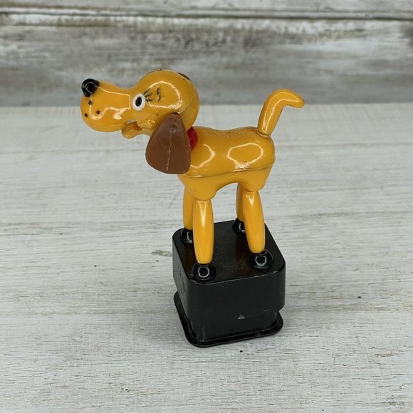 Vintage Push Puppet Collapsing Dog - NO BONE No. 966701 by British Design 4” - Picture 3 of 8
